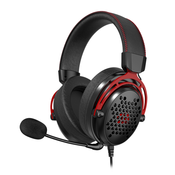 Headset Gamer Redragon Diomedes, USB+3.5mm, 7.1 Surround, Drivers De 53mm, Black, H388 CÓD: H388