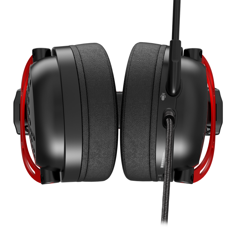 Headset Gamer Redragon Diomedes, USB+3.5mm, 7.1 Surround, Drivers De 53mm, Black, H388 CÓD: H388