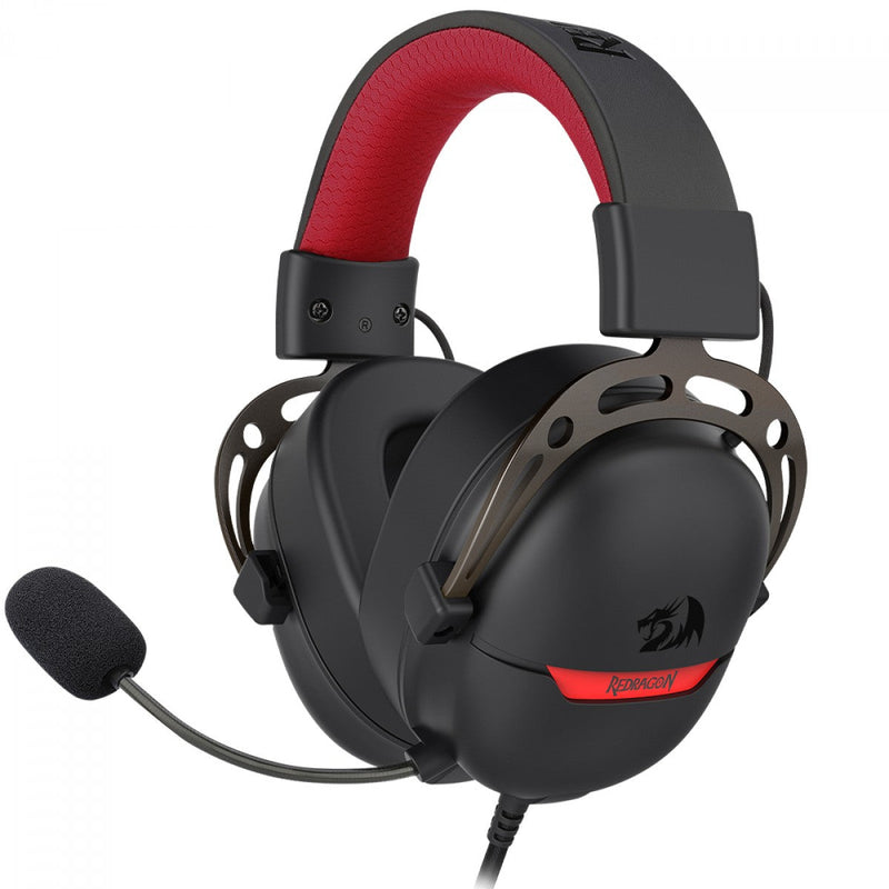 Headset Gamer Redragon Aurora Preto, USB, Drivers 40mm, Surround 7.1, Preto, H376BR