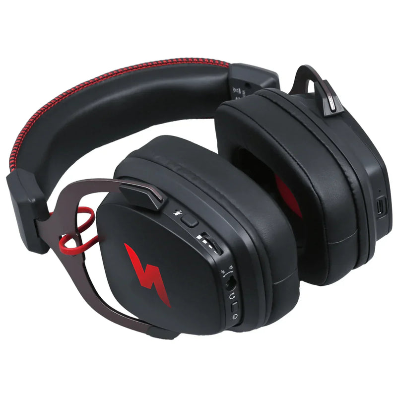 Headset Gamer SuperFrame Wind V2, Wireless, Drivers de 50mm, 7.1 Surround, RGB, USB + USB-C, Bluetooth, Black, SF-H05-V2